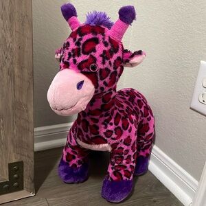 A Pink Cheetah Print Giraffe
